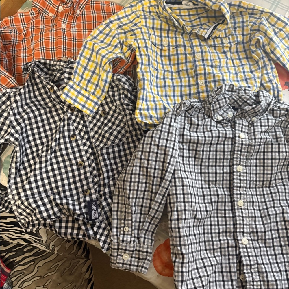 Boys Button Down Dress Shirts Bundle Size 3T